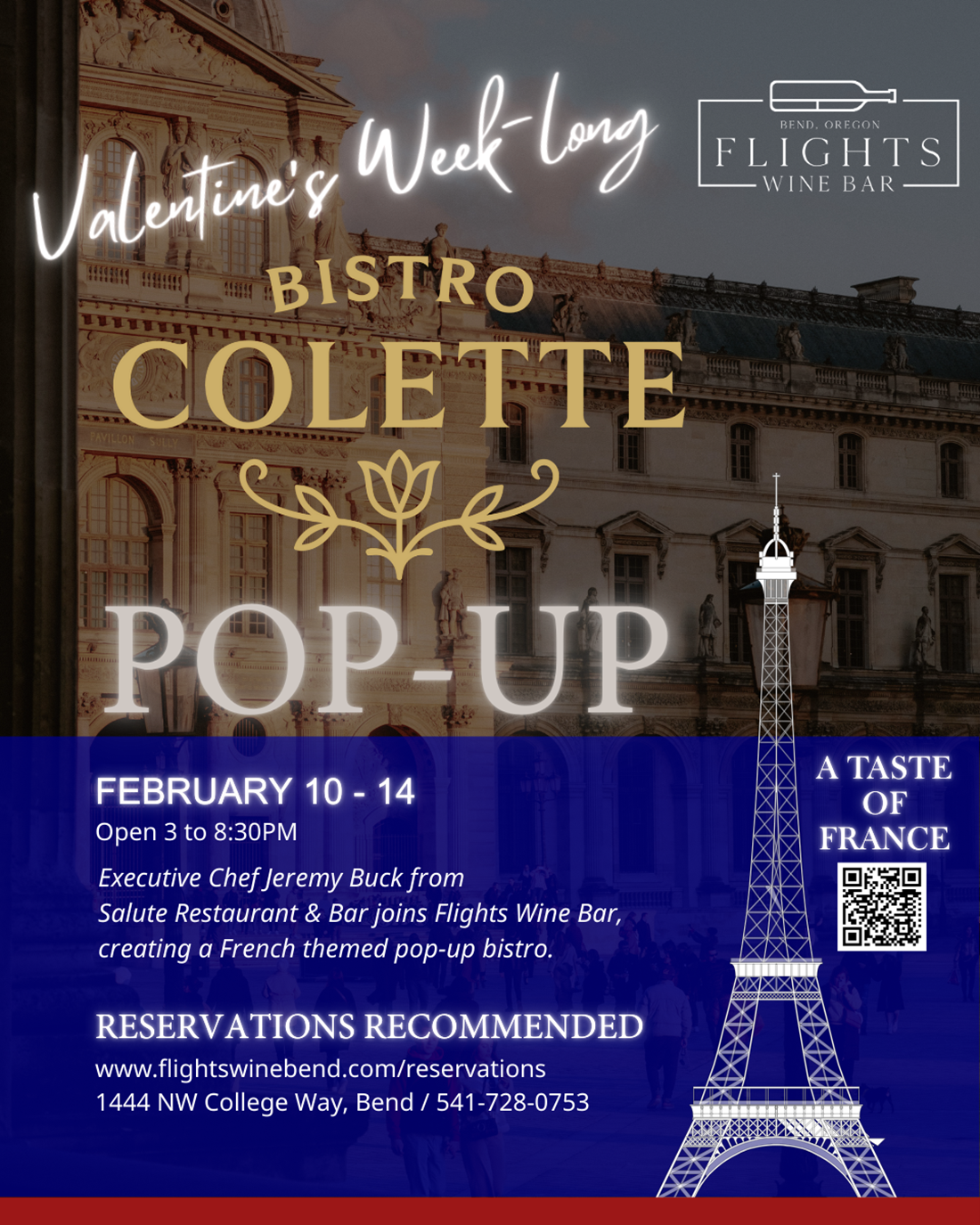 Bistro Colette Valentine's Day Week Pop-Up Event